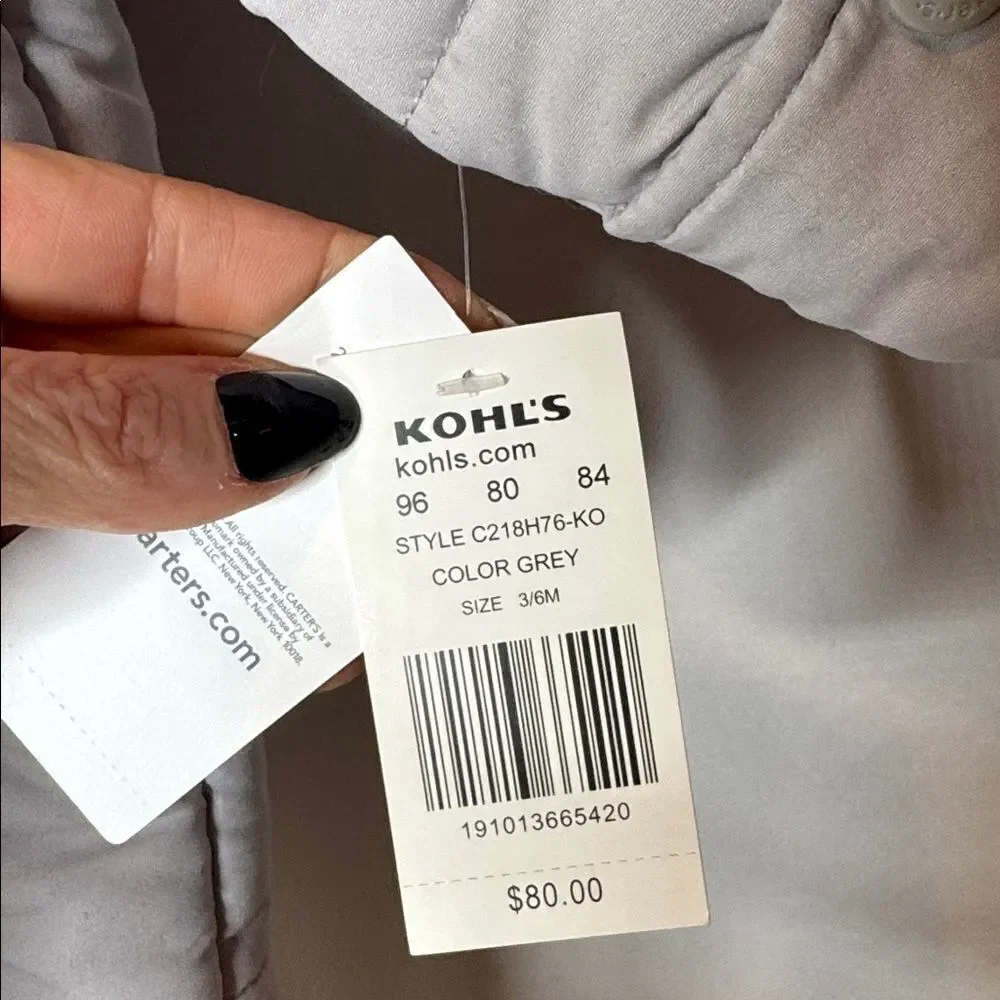 Carter’s Girls Snowsuit. 3-6 Months. NWT.